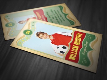 Vintage Sports Card Template