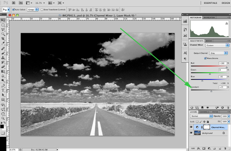 How to Convert Photos to Black and White with the Channel Mixer in Photoshop