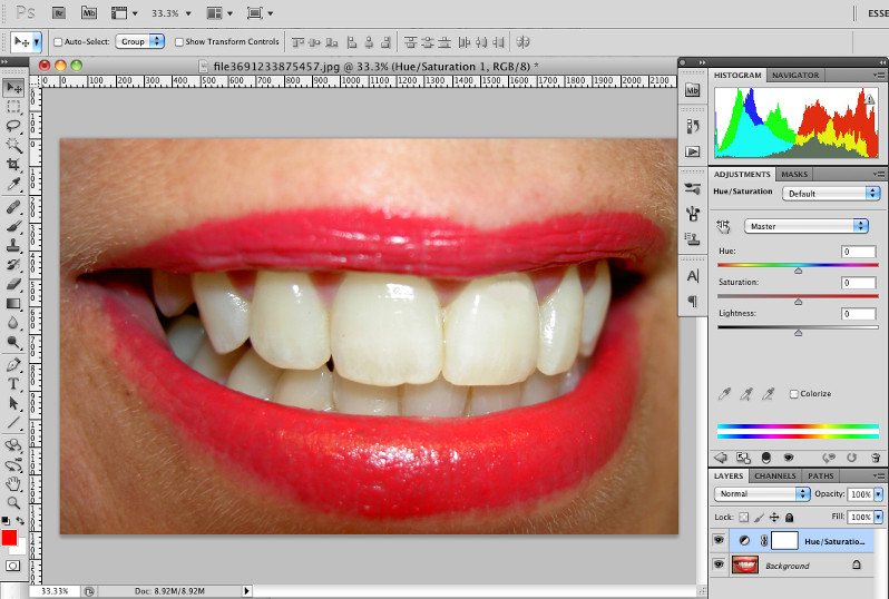 фотошоп зубы отбеливание зубов