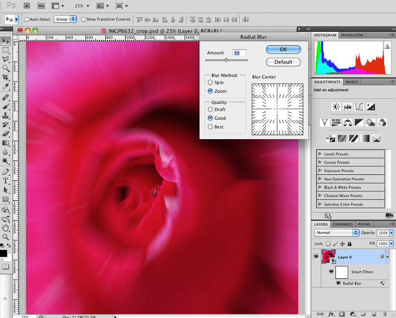 Introduction to Radial Blur in Photoshop
