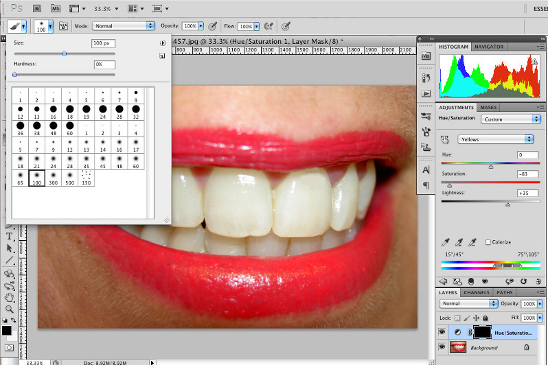 Create Whiten Teeth in Photoshop