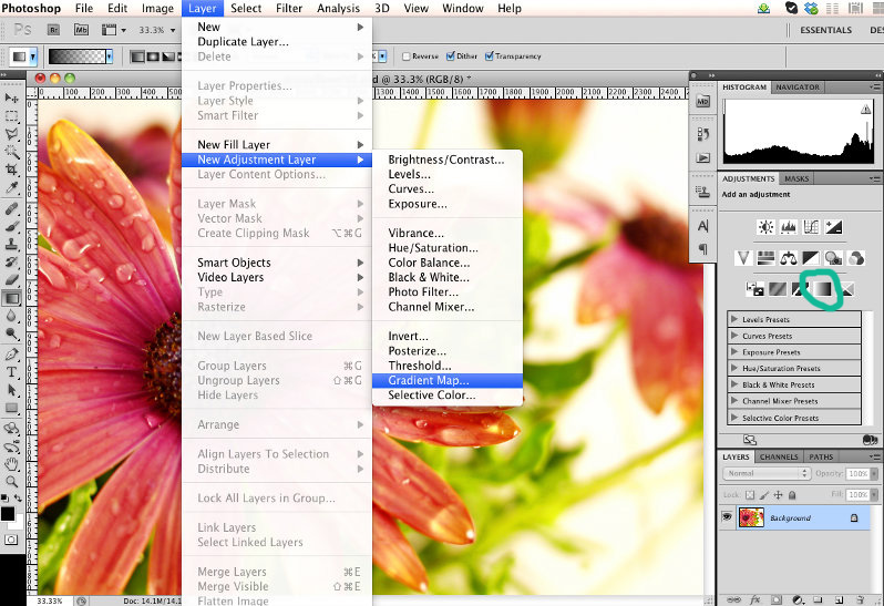 Introduction to the Gradient Map Adjustment Layer in Photoshop