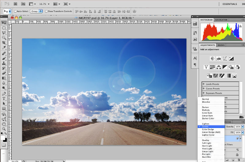 Introduction to the Lens Flare Filter in Photoshop