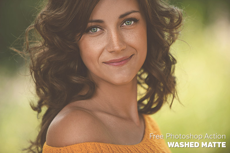 Free Photoshop Action: Washed Matte
