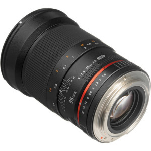 Lenses like this Bower 35mm at B&H Photo are all manual focus and priced hundreds less than their autofocus peers. 