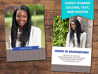 Inspire Graduation Announcement Card Template