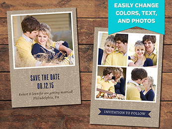 Textured Save the Date Template